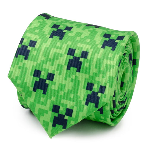 Minecraft Creeper Green Men's Tie