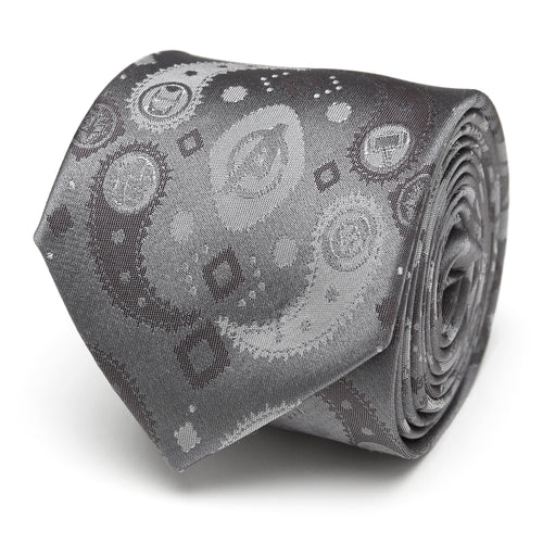 Avengers Paisley Icons Print Tie