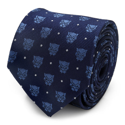 Black Panther Blue Dot Tie