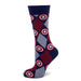 Captain America Navy Argyle Stripe Socks