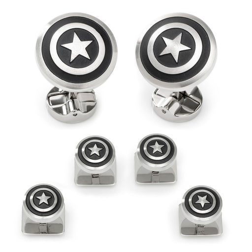 Captain America Shield Stainless Steel Stud Set