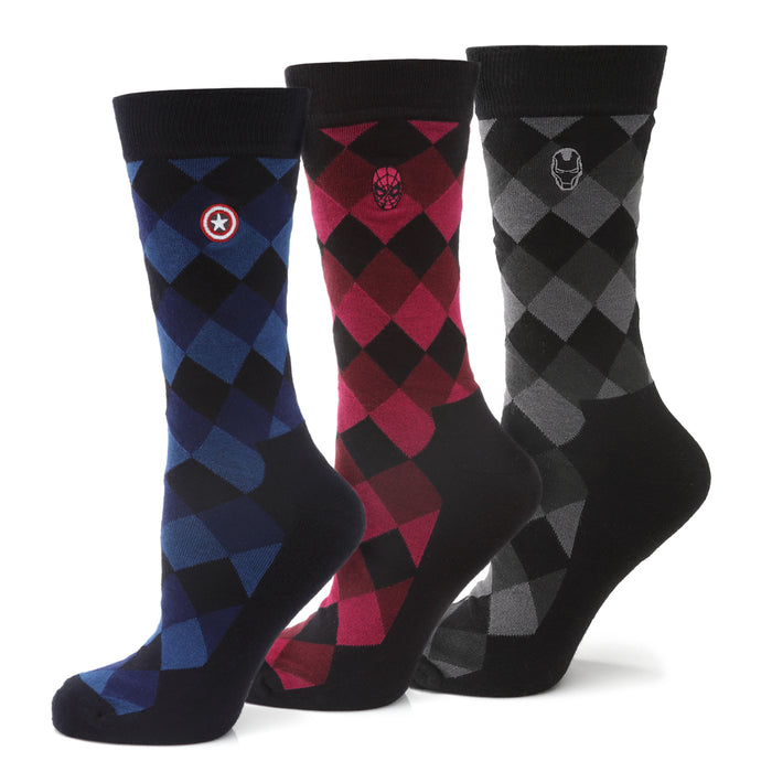 Marvel Argyle Socks 3 Pack Gift Set