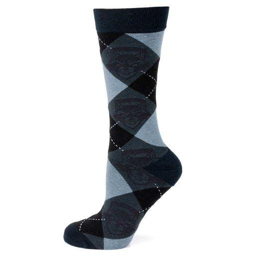 Rocket Argyle Blue Men's Socks