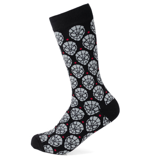 Spider-Man Dot Gray and Black Socks