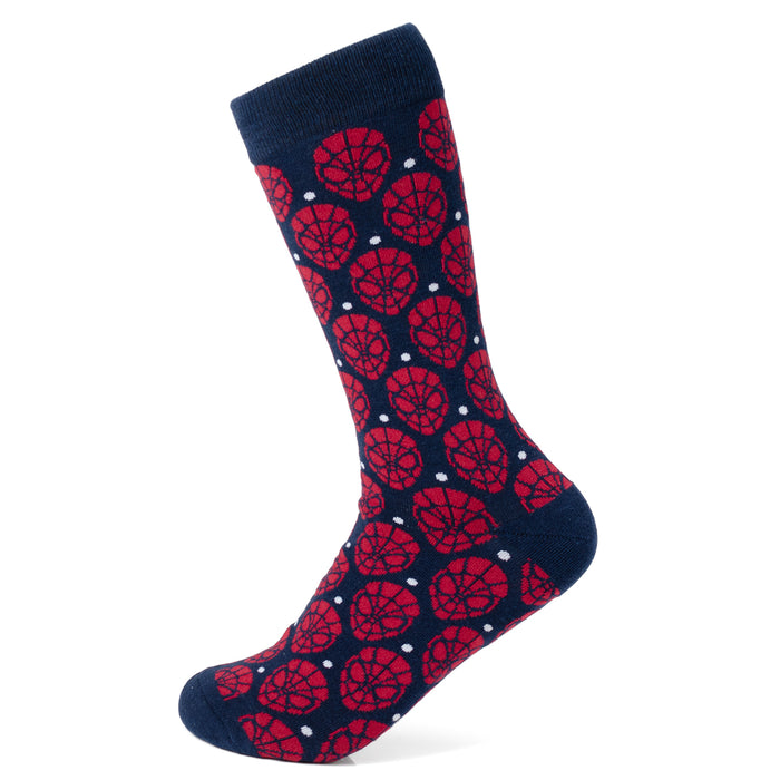 Spider-Man Dot Red and Navy Socks
