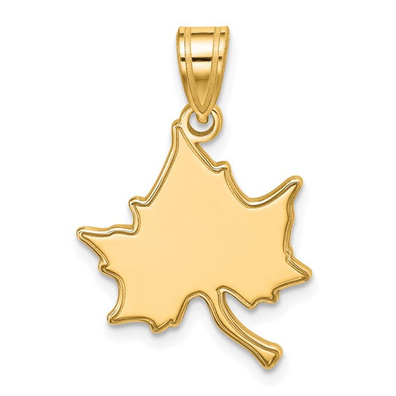 A gold-plated sterling silver pendant shaped as Indiana State University's large interlocking "IS" design, with smooth edges, a shiny finish, and a top loop for attaching to a chain.