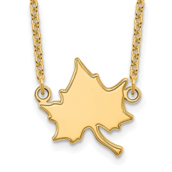 Show your Indiana State University pride with this gold-plated sterling silver Interlocking IS pendant necklace, featuring a small IS charm on a chain—great for pairing or wearing solo.