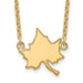 Show your Indiana State University pride with this gold-plated sterling silver Interlocking IS pendant necklace, featuring a small IS charm on a chain—great for pairing or wearing solo.