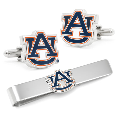 Auburn University Tigers Cufflinks and Tie Bar Gift Set