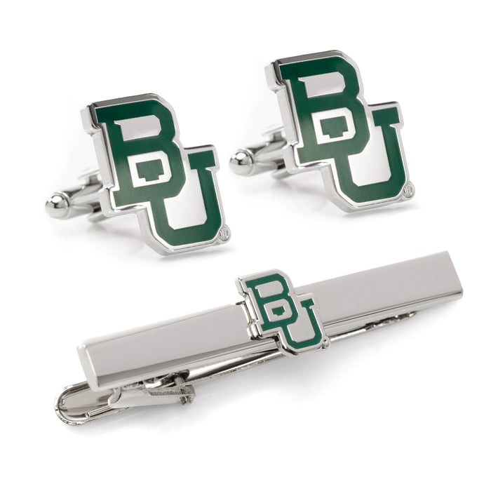 Baylor Bears Cufflinks & Tie Clip Gift Set