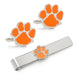 Clemson University Tigers Cufflinks & Tie Bar Gift Set