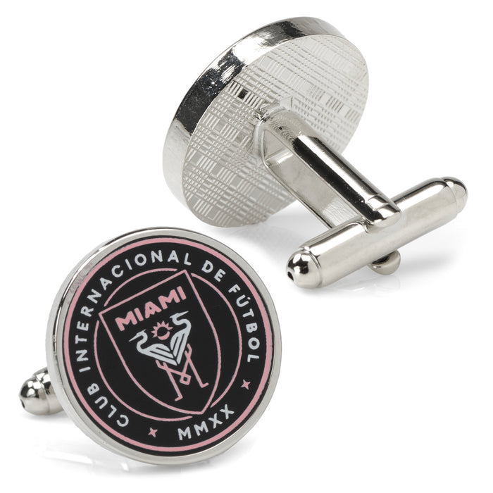 The Inter Miami CF Cufflinks with the front and back view images.