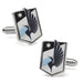 The Minnesota United FC Cufflinks with the front and back view images.