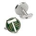 The Portland Timbers Cufflinks with the front and back view images.