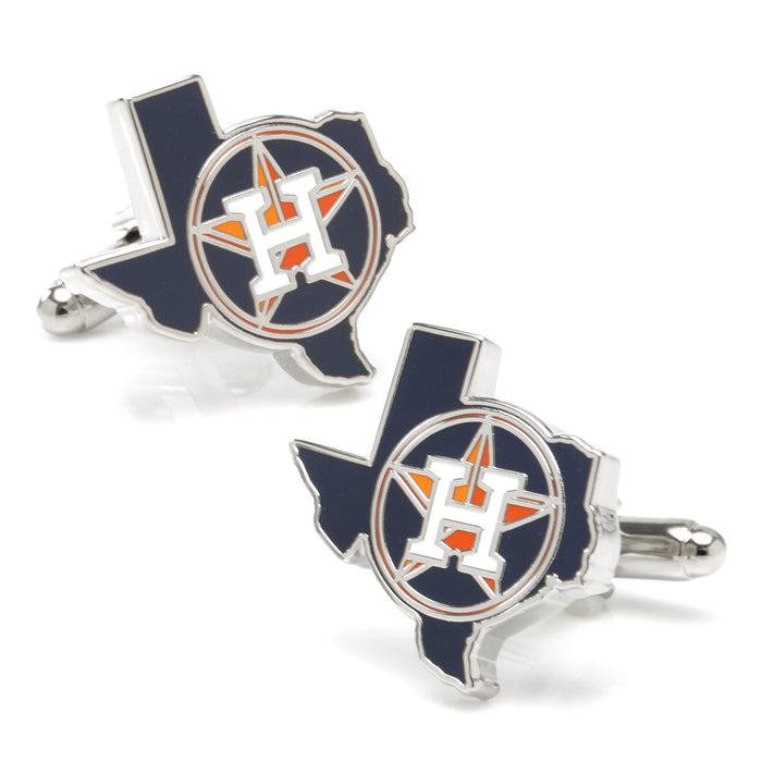 Houston Astros State Shaped Cufflinks