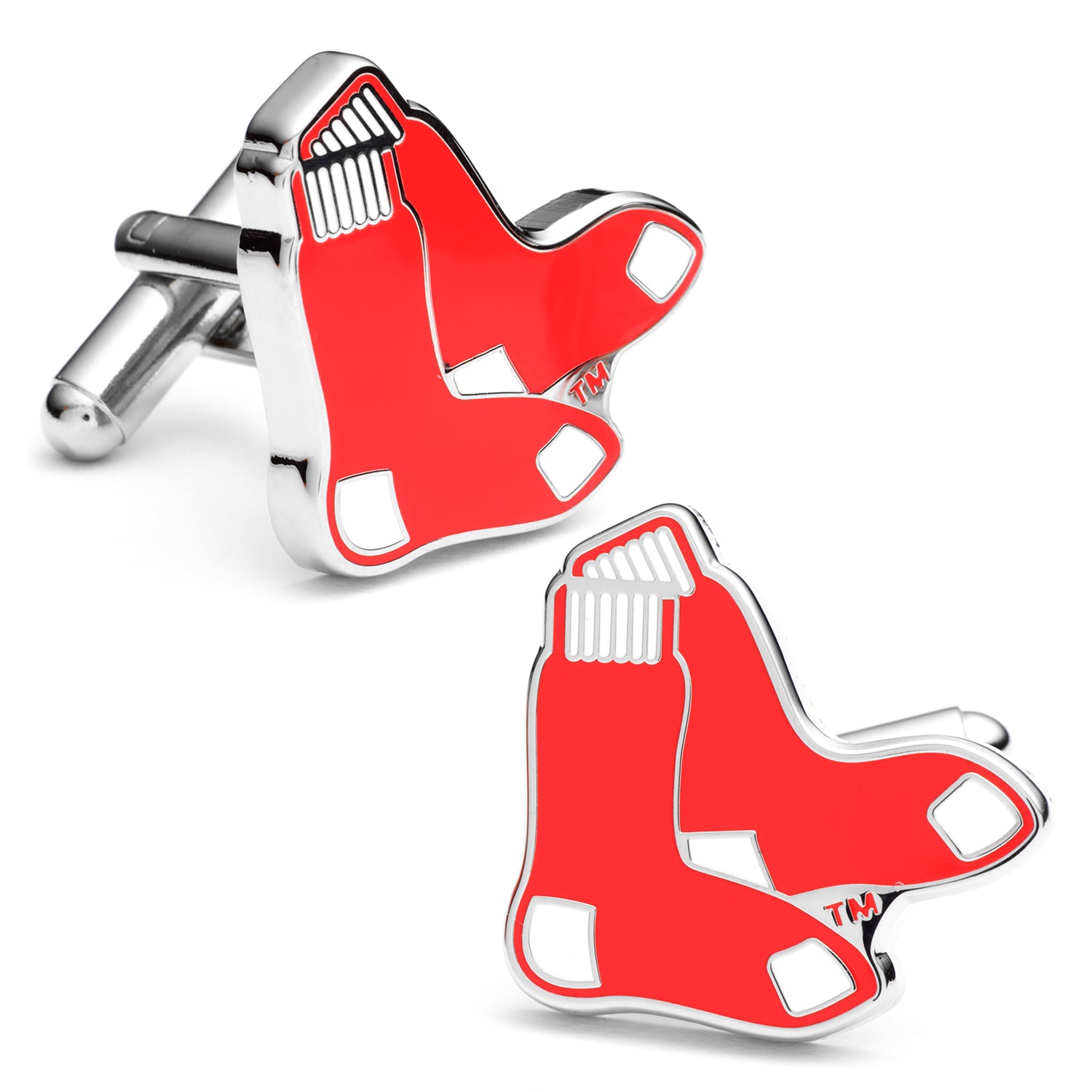 Boston Red Sox Baseball Logo MLB Mens Cufflinks, image size:1500x1500