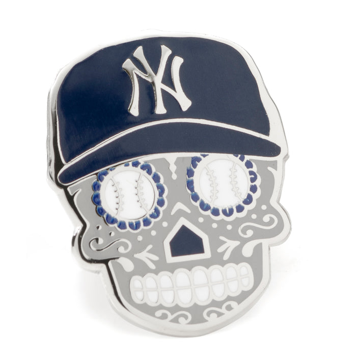 New York Yankees Sugar Skull Lapel Pin