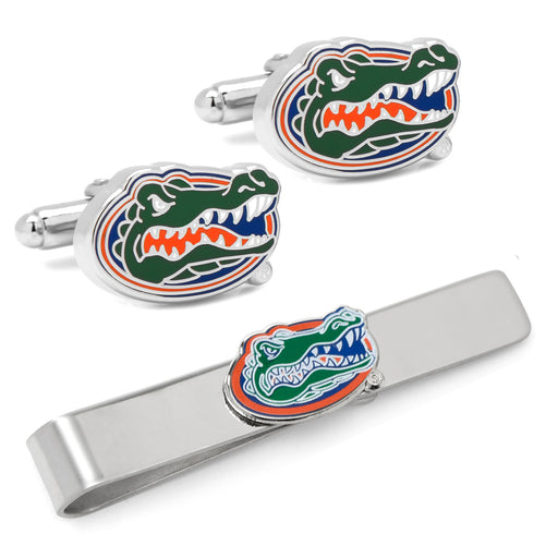 University of Florida Cufflinks and Tie Bar Gift Set