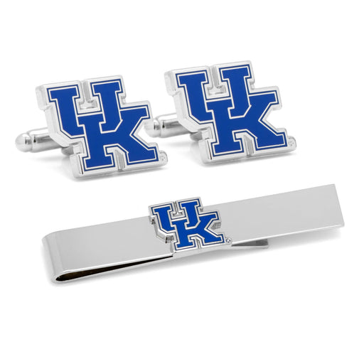 University of Kentucky Cufflinks and  Tie Bar Gift Set