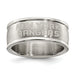 NEW YORK RANGERS STAINLESS STEEL LOGO BAND RING SIZE 6