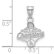 SS 2025 World Series Champions Los Angeles Dodgers Small Pendant showing measurements
