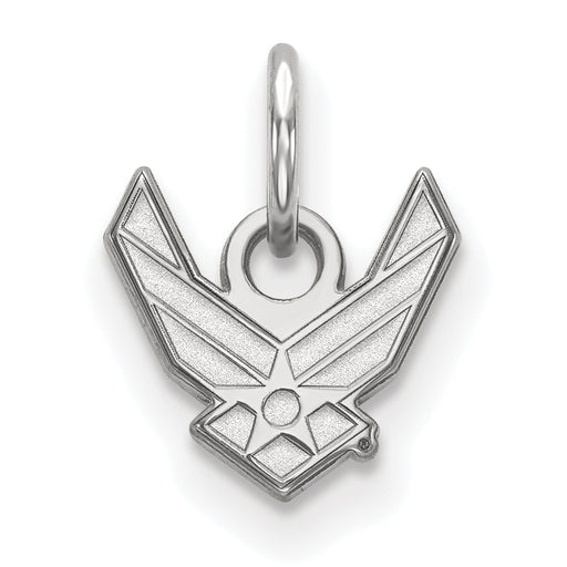 Sterling Silver Rhodium-plated LogoArt U.S. Air Force Extra Small Pendant