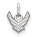 Sterling Silver Rhodium-plated LogoArt U.S. Air Force Extra Small Pendant