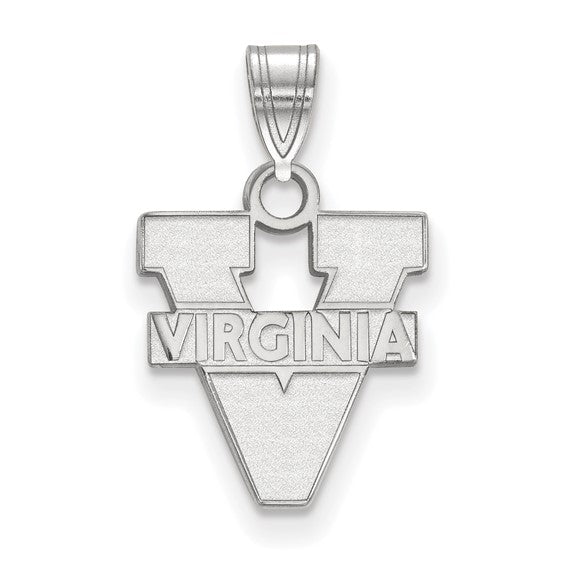 14kw University of Virginia Small Text Logo Pendant