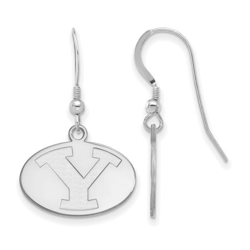 SS Brigham Young University Small Disc Logo Dangle Earrings