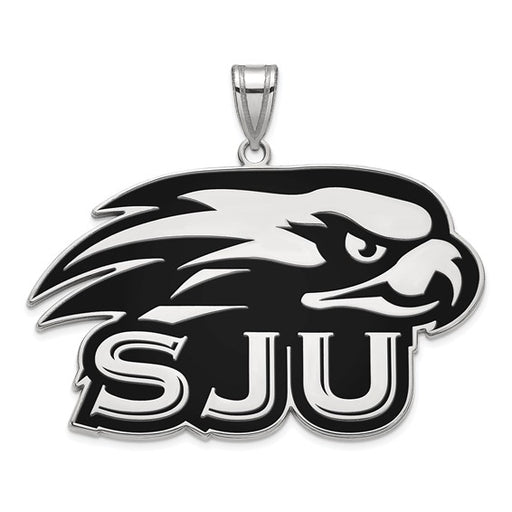 SS St Joseph'S University XL Enameled Hawks Pendant