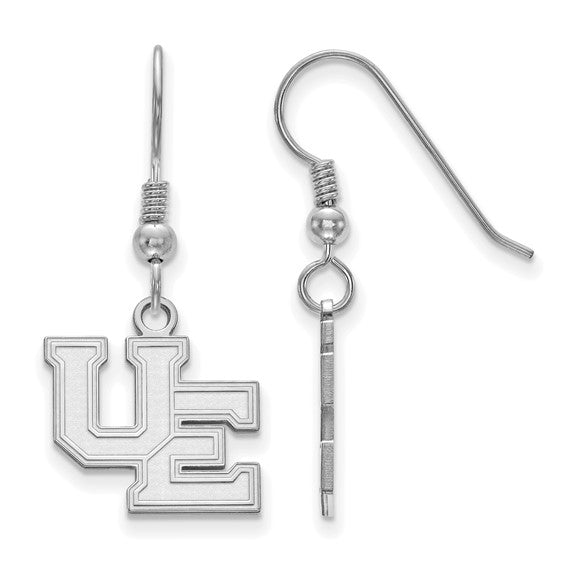 SS University of Evansville Small Purple Aces Dangle Earrings