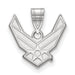 Sterling Silver Rhodium-plated LogoArt U.S. Air Force Medium Pendant