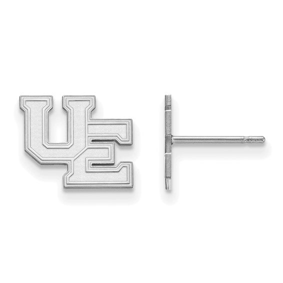 14kw University of Evansville Small Purple Aces Post Earrings