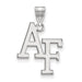 Sterling Silver Rhodium-plated LogoArt United States Air Force Academy A-F Large Pendant