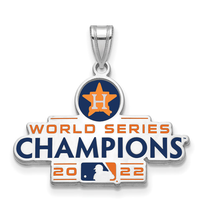 SS 2022 World Series Champions Houston Astros Large Enamel Pendant