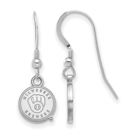 SS MLB  Milwaukee Brewers XS Logo Dangle Earrings
