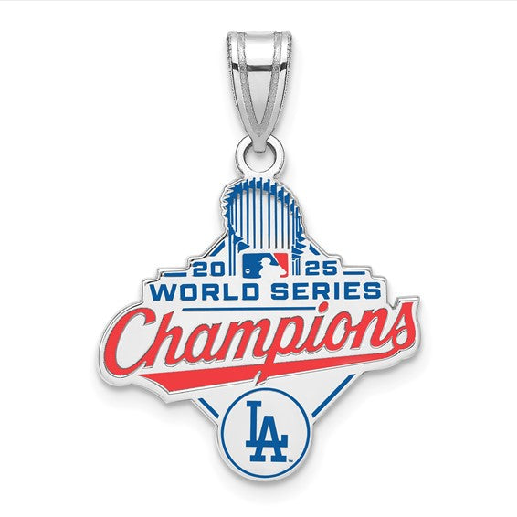 SS 2025 World Series Champions Los Angeles Dodgers Large Enamel Pendant