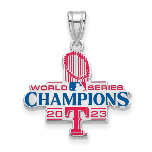 SS 2023 World Series Champions Texas Rangers Large Enamel Pendant