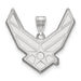 Sterling Silver Rhodium-plated LogoArt U.S. Air Force Extra Large Pendant