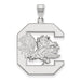 14kw University of South Carolina XL Gamecock logo Pendant