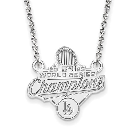 SS 2025 World Series Champions Los Angeles Dodgers Small Pendant w/ Neckla