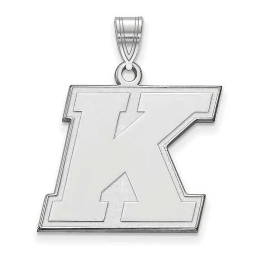 14kw Kent State Golden Flashes Large Letter K Pendant