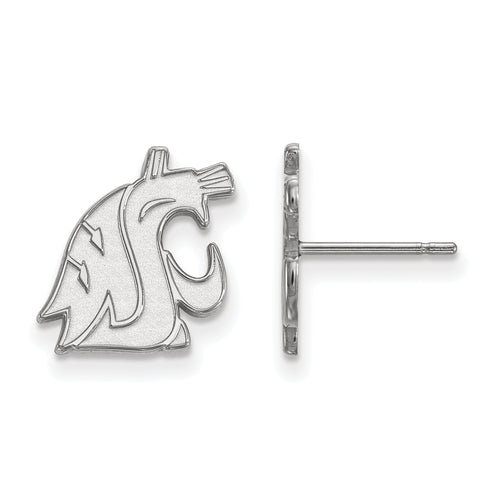 14kw Washington State University Cougar Small Post Earrings