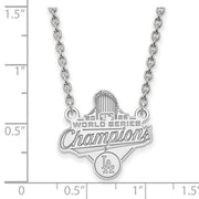 SS 2025 World Series Champions Los Angeles Dodgers Large Pendant w/ Neckla showing measurements