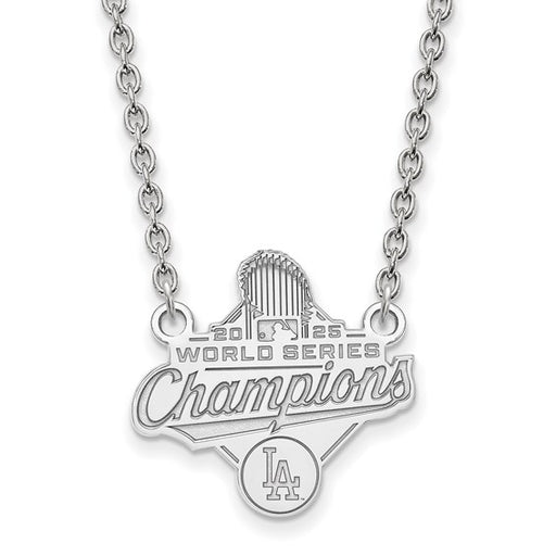SS 2025 World Series Champions Los Angeles Dodgers Large Pendant w/ Neckla