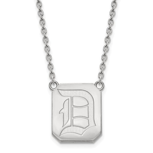 14kw Duquesne University Large Letter D Pendant w/Necklace