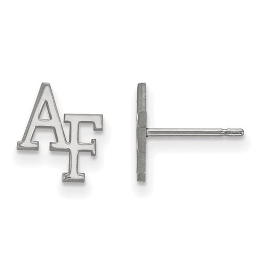 10kt White Gold US Air Force XS Post Earrings