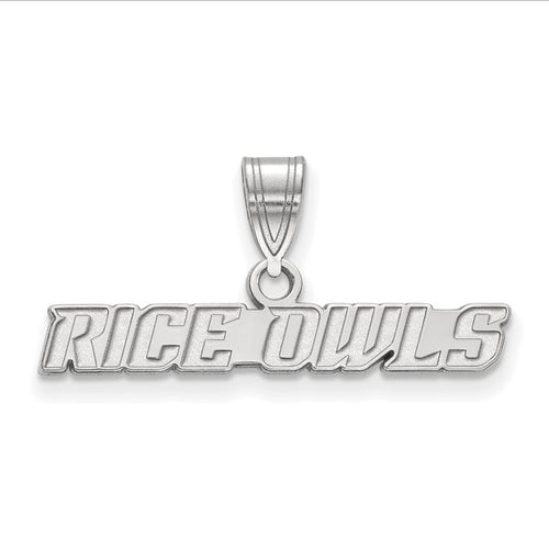 SS Rice University Owls Medium Pendant