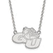 SS Gonzaga University Large Pendant w/Necklace