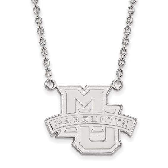 SS Marquette University Large Athletics Pendant w/Necklace